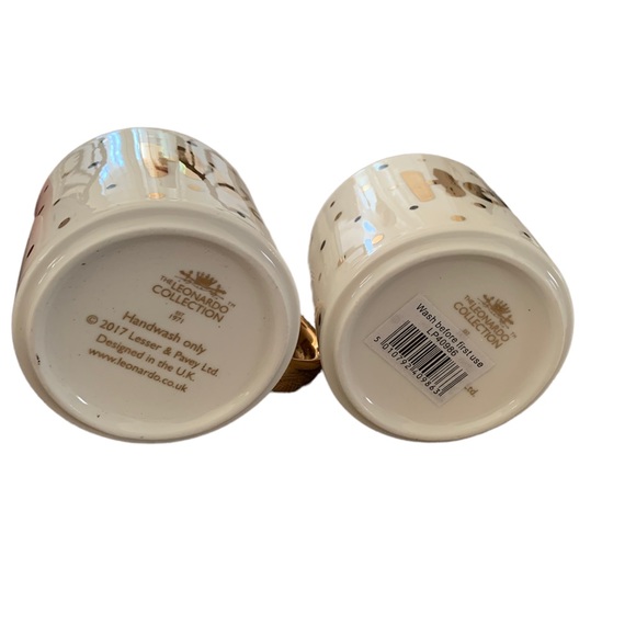 The Leonardo Collection Gold Edition His & Hers stackable mugs - Picture 4 of 4